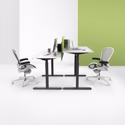 AISENS DF01B-079 Cadre de bureau Electrique 2 pieds Noir - Vue supplémentaire 7