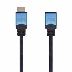 AISENS A120-0453, 2 m, HDMI Type A (Standard), HDMI Type A (Standard), Compatibilité 3D, 18 Gbit/s, Noir, Bleu