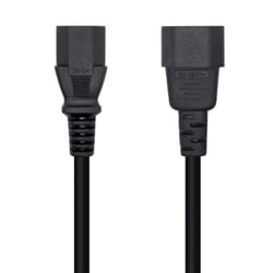 AISENS A132-0466 câble électrique Noir 3 m Coupleur C13 Coupleur C14