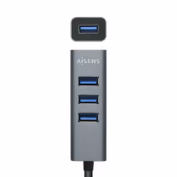 AISENS A109-0508 hub & concentrateur USB 3.2 Gen 1 (3.1 Gen 1) Type-C 5000 Mbit/s Gris