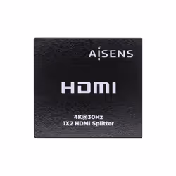 AISENS A123-0506, HDMI, 2x HDMI, 3840 x 2160 pixels, Noir, 4K Ultra HD, 12 bit