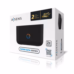 AISENS ASDS-D01B Boîtier de disques de stockage Boîtier disque dur/SSD Noir 2.5/3.5" - Vue supplémentaire 5