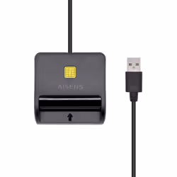 AISENS ASCR-SN02SD-BK lecteur de contrôle d'accès Lecteur de commande d'accès USB Noir