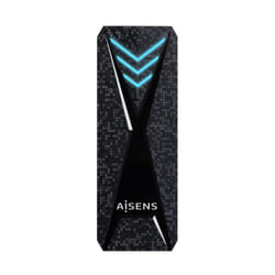 AISENS ASM2-RGB013B Boîtier de disques de stockage Enceinte ssd Noir M.2