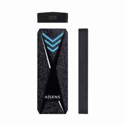 AISENS ASM2-RGB013B Boîtier de disques de stockage Enceinte ssd Noir M.2