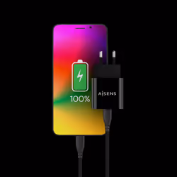 AISENS A110-0538 chargeur d'appareils mobiles Universel Noir Secteur Charge rapide Intérieure - Vue supplémentaire 4
