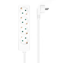 AISENS A154-0533 multiprise 1,4 m 4 sortie(s) CA Intérieure Blanc