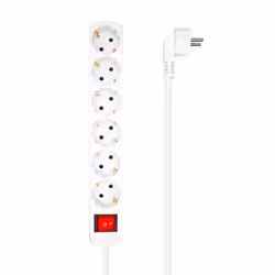 AISENS A154-0535, 1,4 m, Intérieure, Type F, Type F (CEE 7/4), Courbe, 1,5 mm²