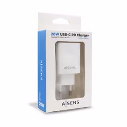 AISENS ASCH-1PD20-W chargeur d'appareils mobiles GPS, MP3, MP4, Téléphone portable, Smartphone, Tablette Blanc Secteur Intérieure