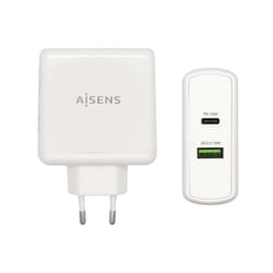 AISENS ASCH-2PD30QC-W chargeur d'appareils mobiles GPS, Manettes de jeu, MP3, MP4, Téléphone portable, Ordinateur portable, Smartphone, Tablette Blanc Secteur Charge rapide Intérieure