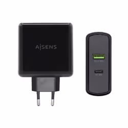 AISENS ASCH-2PD30QC-BK, Intérieure, Secteur, 20 V, Noir