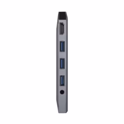 AISENS ASUC-9P001-GR station d'accueil Avec fil Thunderbolt 3 Gris