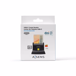 AISENS ASCR-SN04CSD-BK lecteur de contrôle d'accès Lecteur de commande d'accès USB Noir - Vue supplémentaire 6