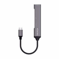 AISENS A109-0541 hub & concentrateur USB 3.2 Gen 1 (3.1 Gen 1) Type-C 5000 Mbit/s Gris