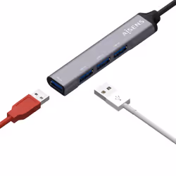 AISENS A109-0541 hub & concentrateur USB 3.2 Gen 1 (3.1 Gen 1) Type-C 5000 Mbit/s Gris