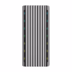 AISENS ASM2-RGB011GR Boîtier de disques de stockage Enceinte ssd Gris M.2