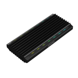 AISENS ASM2-RGB012B Boîtier de disques de stockage Enceinte ssd Noir M.2