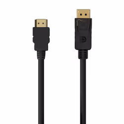 AISENS A125-0550, 0,5 m, DisplayPort, HDMI Type A (Standard), Mâle, Mâle, Droit
