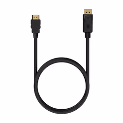 AISENS A125-0550 câble vidéo et adaptateur 0,5 m DisplayPort HDMI Type A (Standard) Noir
