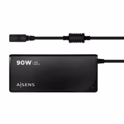 AISENS ASLC-90WAUTO-BK, Universel, Intérieure, 100 - 240 V, 50 / 60 Hz, 90 W, 15 - 20 V