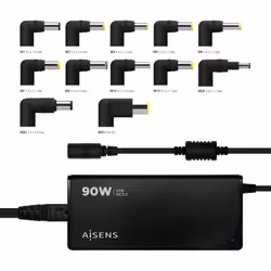 AISENS ASLC-90WAUTO-BK adaptateur de puissance & onduleur Intérieure 90 W Noir - Vue supplémentaire 5