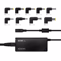 AISENS ASLC-65WAUTO-BK adaptateur de puissance & onduleur Intérieure 65 W Noir - Vue supplémentaire 4