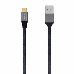 AISENS A107-0633, 2 m, USB C, USB A, USB 3.2 Gen 2 (3.1 Gen 2), 10000 Mbit/s, Gris