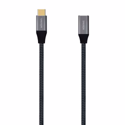 AISENS A107-0635, 1 m, USB C, USB C, USB4 Gen 2x2, 20000 Mbit/s, Gris