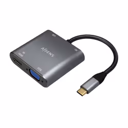 AISENS A109-0626, 0,15 m, USB Type-C, Mâle, Femelle, Droit, Droit