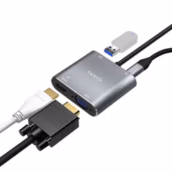 AISENS A109-0626 câble vidéo et adaptateur 0,15 m USB Type-C Gris - Vue supplémentaire 4