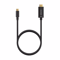 AISENS A109-0623 câble vidéo et adaptateur 0,8 m USB Type-C HDMI Type A (Standard) Noir