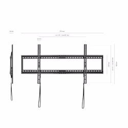 AISENS WT90F-119 support pour téléviseur 2,29 m (90") Noir