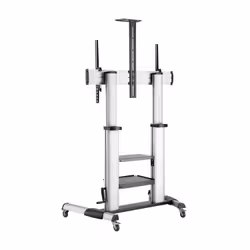 AISENS FT100TE-125 support pour téléviseur 2,54 m (100") Noir, Argent