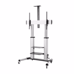 AISENS FT100TE-125 support pour téléviseur 2,54 m (100") Noir, Argent