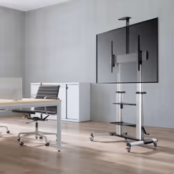 AISENS FT100TE-125 support pour téléviseur 2,54 m (100") Noir, Argent - Vue supplémentaire 5