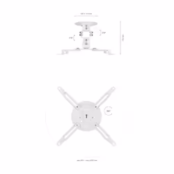 AISENS CP03TSR-129 support pour projecteurs Plafond Blanc - Vue supplémentaire 4