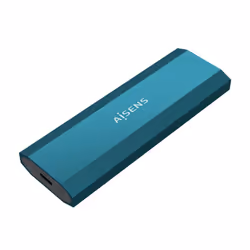 AISENS ASM2-019BLU, Enceinte ssd, M.2, M.2, SATA, 10 Gbit/s, Connectivité USB, Bleu
