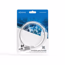 AISENS ASLK-D40N01-SL câble antivol Argent 1,5 m - Vue supplémentaire 4