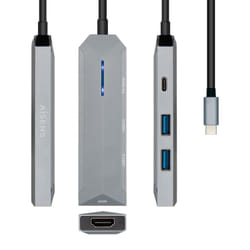 AISENS ASUC-4P002-GR station d'accueil Avec fil USB 3.2 Gen 1 (3.1 Gen 1) Type-C Gris