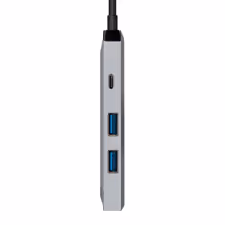 AISENS ASUC-4P002-GR station d'accueil Avec fil USB 3.2 Gen 1 (3.1 Gen 1) Type-C Gris
