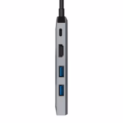 AISENS ASUC-5P003-GR station d'accueil Avec fil USB 3.2 Gen 1 (3.1 Gen 1) Type-C Gris