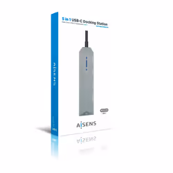 AISENS ASUC-5P003-GR station d'accueil Avec fil USB 3.2 Gen 1 (3.1 Gen 1) Type-C Gris - Vue supplémentaire 5