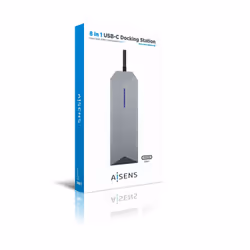 AISENS ASUC-8P004-GR station d'accueil Avec fil USB 3.2 Gen 1 (3.1 Gen 1) Type-C Gris - Vue supplémentaire 6