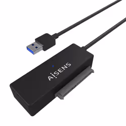 AISENS ASE-35A01B Boîtier de disques de stockage Boîtier disque dur/SSD Noir 2.5/3.5"