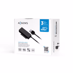AISENS ASE-35A01B Boîtier de disques de stockage Boîtier disque dur/SSD Noir 2.5/3.5" - Vue supplémentaire 6