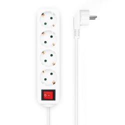 AISENS A154-0649 multiprise 1,4 m 4 sortie(s) CA Intérieure Blanc