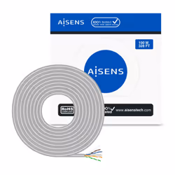 AISENS A135-0660 câble de réseau Gris 100 m Cat6 U/UTP (UTP)