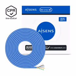 AISENS A135-0662 câble de réseau Bleu 100 m Cat6 U/UTP (UTP)