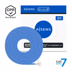 AISENS A146-0664 câble de réseau Bleu 100 m Cat7 SF/UTP (S-FTP)
