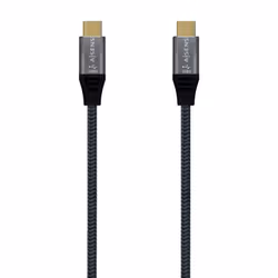 AISENS A107-0672, 1,5 m, USB C, USB C, USB4 Gen 2x2, 20000 Mbit/s, Gris